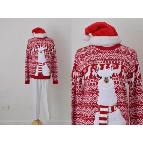 Vintage 90s Acrylic Blizzard Bay Christmas Ugly‎ Sweater size S - Picture 1 of 10